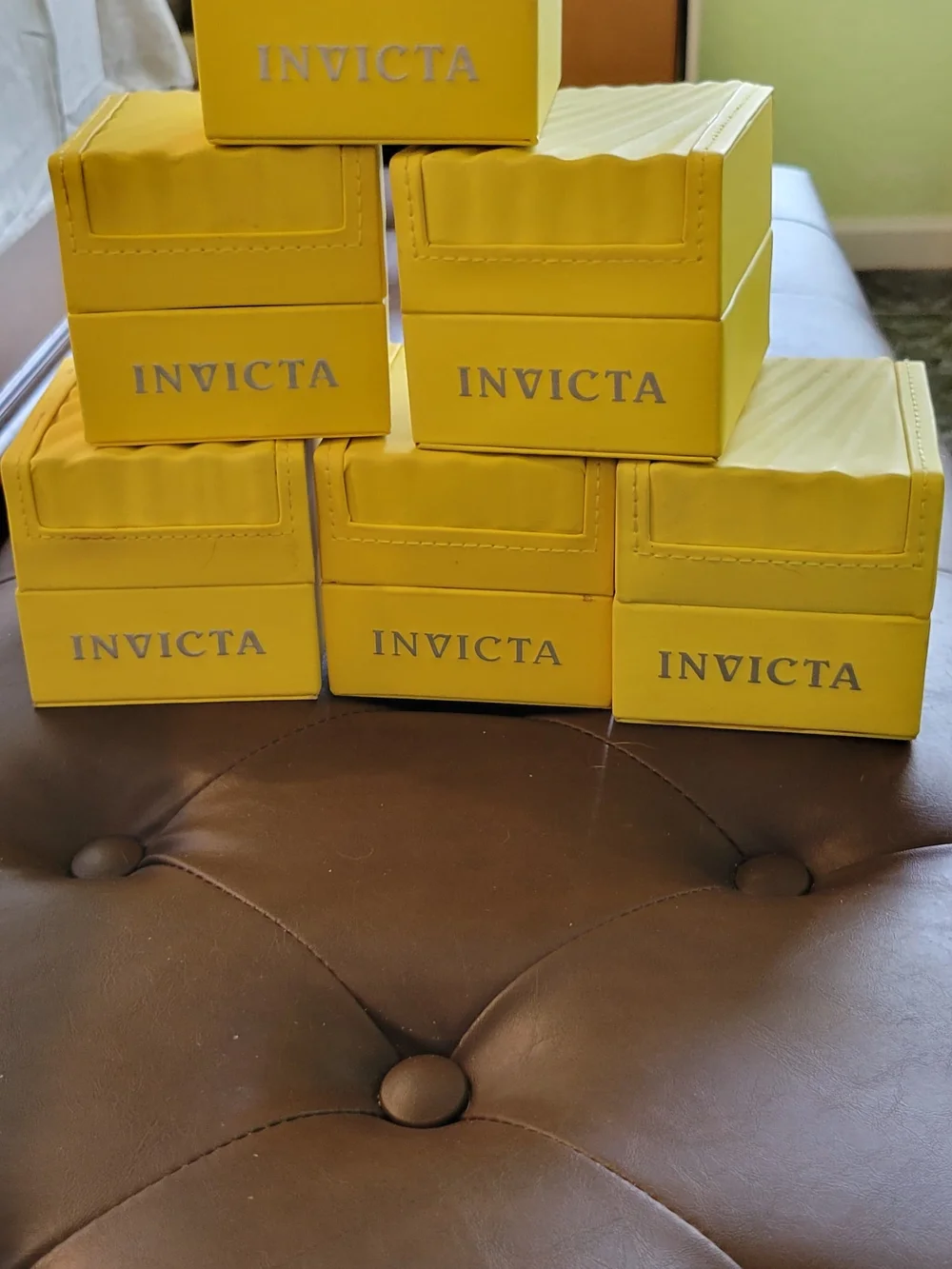 Invicta Bright Yellow Watch Presentation Box